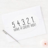 54321 OVALER AUFKLEBER (Umschlag)