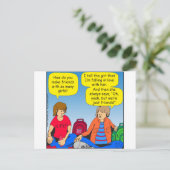 546 Freundinnen Cartoon Postkarte (Stehend Vorderseite)