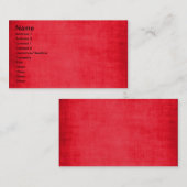 547_Solid-rot-Papier SOLID RED HINTERGRUNDTEXTURE  Visitenkarte (Vorne/Hinten)