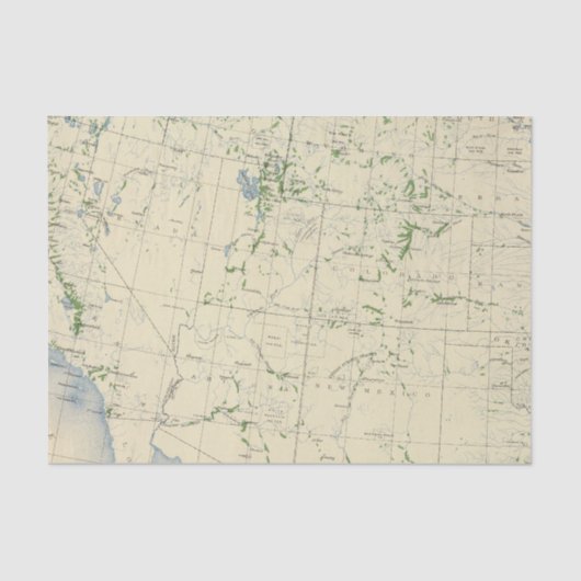 54 Bereiche bewässerten 1889 Seidenpapier (Vorderseite)