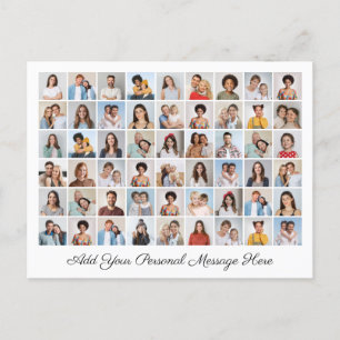 54 Foto Collage Fügen Sie Ihren eigenen Gruß hinzu Feiertagspostkarte