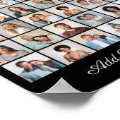 54 Foto Collage Fügen Sie Ihren eigenen Gruß hinzu Poster (Ecke)