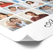 54 Foto Collage Fügen Sie Ihren eigenen Gruß hinzu Poster (Ecke)