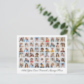 54 Foto Collage Fügen Sie Ihren eigenen Gruß hinzu Postkarte (Stehend Vorderseite)