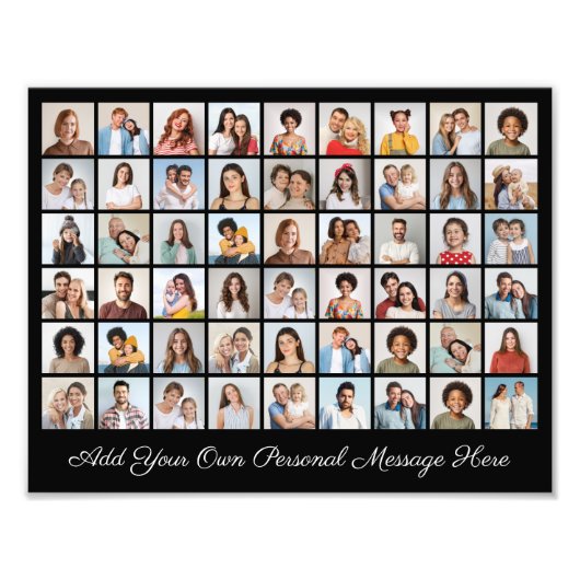 54 Foto Collage Hinzufügen eines Grußwortes Foto E (Vorne)