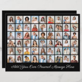 54 Foto Collage Hinzufügen Sie Ihre eigene Grußkar (Vorne/Hinten)