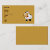 54-freie Cartoon-Schaf-Clipart-Illustration Visitenkarte (Vorne/Hinten)