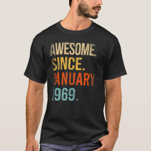 54. Geburtstag 54 Jahre alt großartig seit 19. Jan T-Shirt