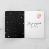 54. Geburtstag Ballons und Confetti Karte (Innenseite)