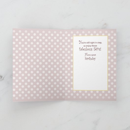 54. Geburtstag Frauenschuhe, Tierwerbung Karte (Innenseite)