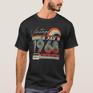 54. Geburtstag Juli 1968 Vintage Kassette T-Shirt