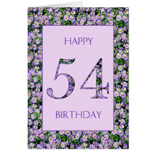 54. Geburtstag Lila Tageszeitung (Vorne)