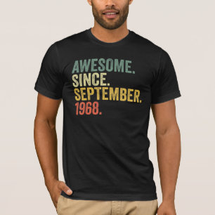 54. Geburtstag Phantastisch seit September 1968 54 T-Shirt