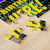 54. Geburtstag: Spaß, bunte feierliche Feuerwerke Puzzle (Seite)