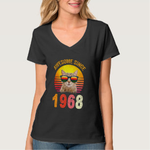 54. Geburtstag Vintage Katze Phantastisch seit 196 T-Shirt