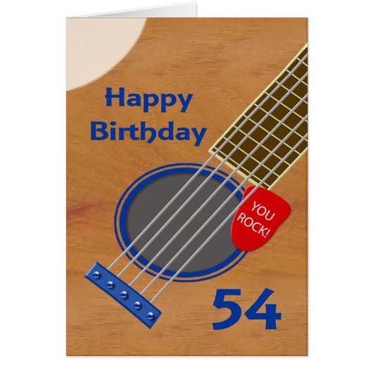 54. Geburtstags-Gitarrenspieler Geburtstag (Vorne)