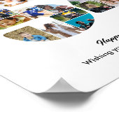 54. Geburtstagsfeier Nummer 54 Fotocollage Poster (Ecke)