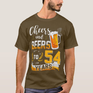 54. Geburtstagsjubiläum und Bier bis 54 Jahre Gebo T-Shirt