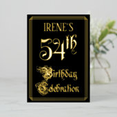 54. Geburtstagsparty - Extravagantes Drehbuch und Folieneinladung (Stehend vorne)