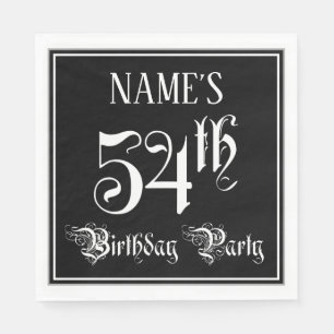 54. Geburtstagsparty — Extravagantes Script + Indi Serviette