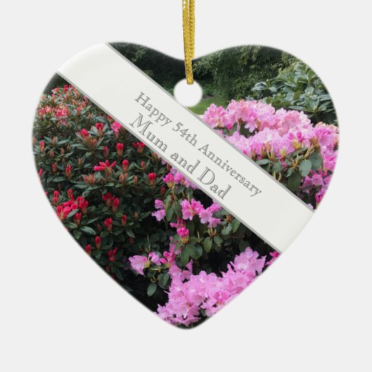 54. Hochzeit Keramik Ornament (Vorne)