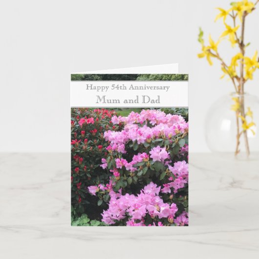 54. Hochzeitstag Karte (Gelbe Blume)