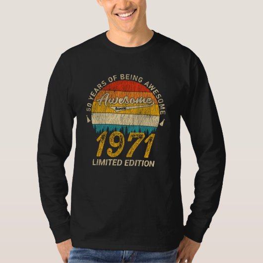 54 Jahre alt 1971 Retro Phantastisch 54. Geburtsta T-Shirt (Vorderseite)
