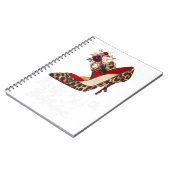 54 Jahre alt High Heels Leopard ist mein 54. Gebur Notizblock (Linke Seite)