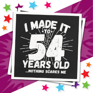 54 Jahre alt Sarcastic Meme Funny 54. Geburtstag Serviette