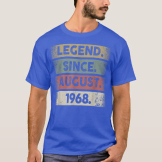 54 Jahre alte Geschenke Legend seit August 1968. T-Shirt