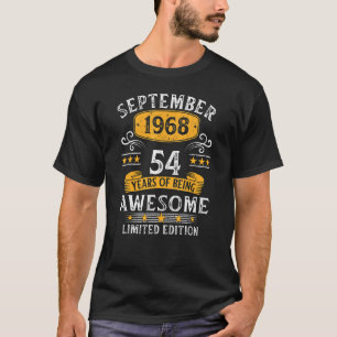 54 Jahre alte Legende seit September 1968 54. Gebu T-Shirt