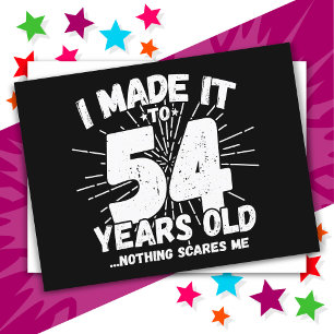 54 Jahre alter sarkastischer Meme Lustiger 54. Geb Postkarte