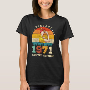 54 Jahre alter Tag 1971 Vintag 54. Geburtstagsfrau T-Shirt