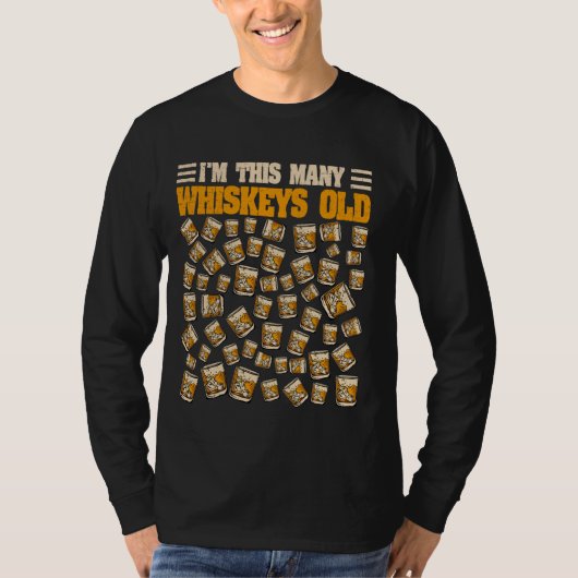 54 Jahre alter Whiskey Drinker Bourbon 54. Geburts T-Shirt (Vorderseite)