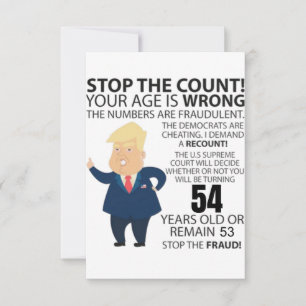 54 Jahre Trump glücklich zum Geburtstag Gegenwart 