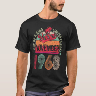 54 Jahre Vintag im November 1968 54. Geburtstag T-Shirt