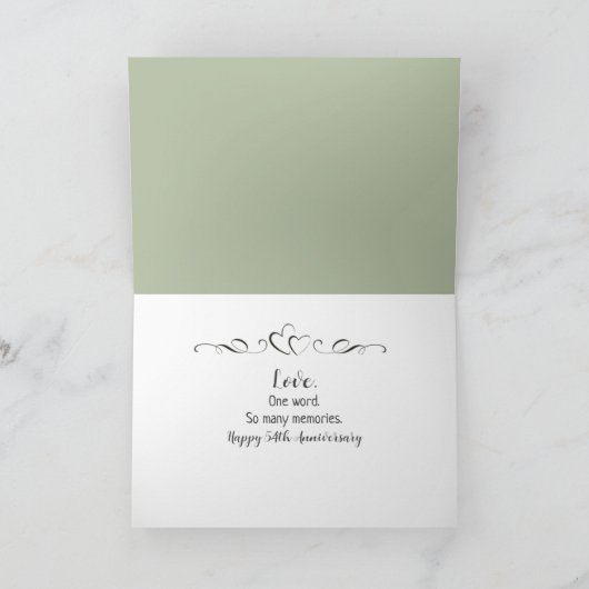 54. Jubiläum Wein und Wein Karte (Innenseite)