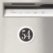 54 Schwarzer Kreis Magnet (In Situ (Geschirrspüler))