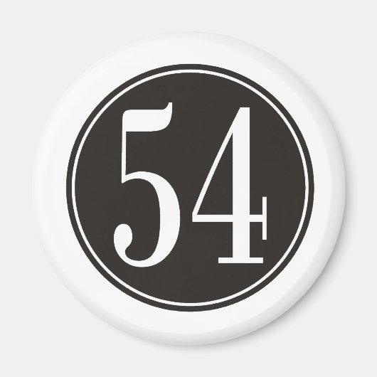 54 Schwarzer Kreis Magnet (Vorne)