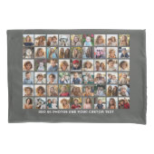 54 Square Foto Collage Grid mit Text Kissenbezug (Vorderseite)