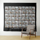 54 Square Foto Collage mit einfachem Text Wandteppich (Beispiel (Horizontal))