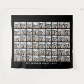 54 Square Foto Collage mit einfachem Text Wandteppich (Vorderseite (Horizontal))
