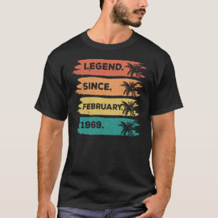 54. Vintager Geburtstag seit Februar 1969 T-Shirt