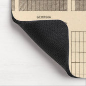 54 Weißer, Neger-Population, Staaten, Volkszählung Mousepad (Ecke)