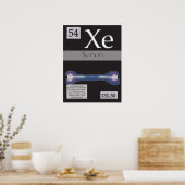 54. Xenon (Xe) Periodische Tabelle der Elemente Poster (Küche)