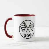 550 Schachbrettflaggen Tasse (Links)