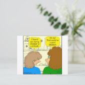 553 ein guter Shabbat-Cartoon Postkarte (Stehend Vorderseite)