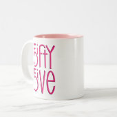 5555 heiße rosa Tasse (Vorderseite Links)