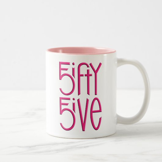 5555 heiße rosa Tasse (Rechts)