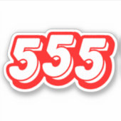 555 AUFKLEBER (Vorderseite)